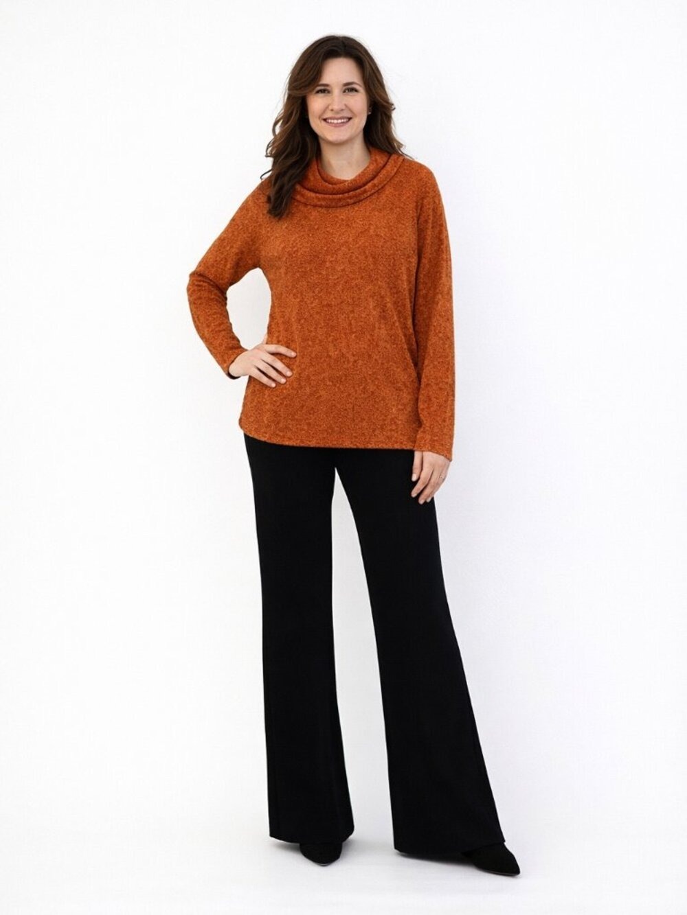 Chico’s Travelers Black Wide Leg Pull-On Pants Size Large/Stretch Elastic Waist